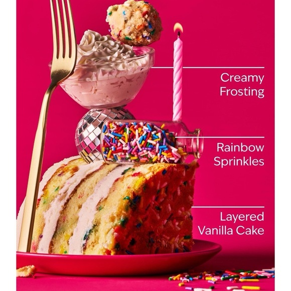 Bath & Body Works Milk Bar Birthday Cake Candle 3 Wick Candle NWT - Picture 2 of 8